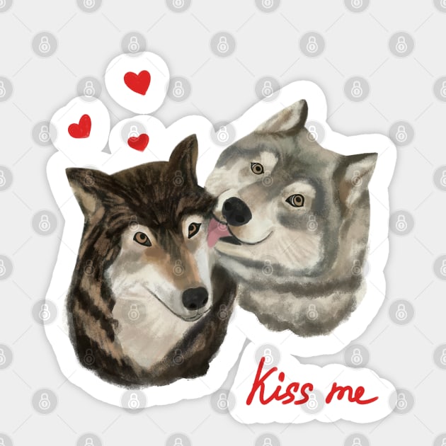 Love kiss hugs Sticker by Nastya Li